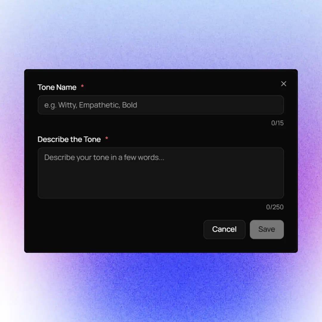 Create your own tone